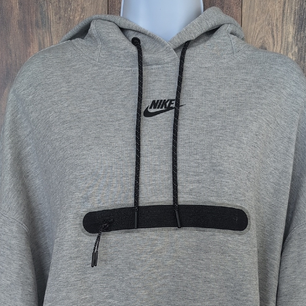 Nike Gray Hoodie with Black Accents